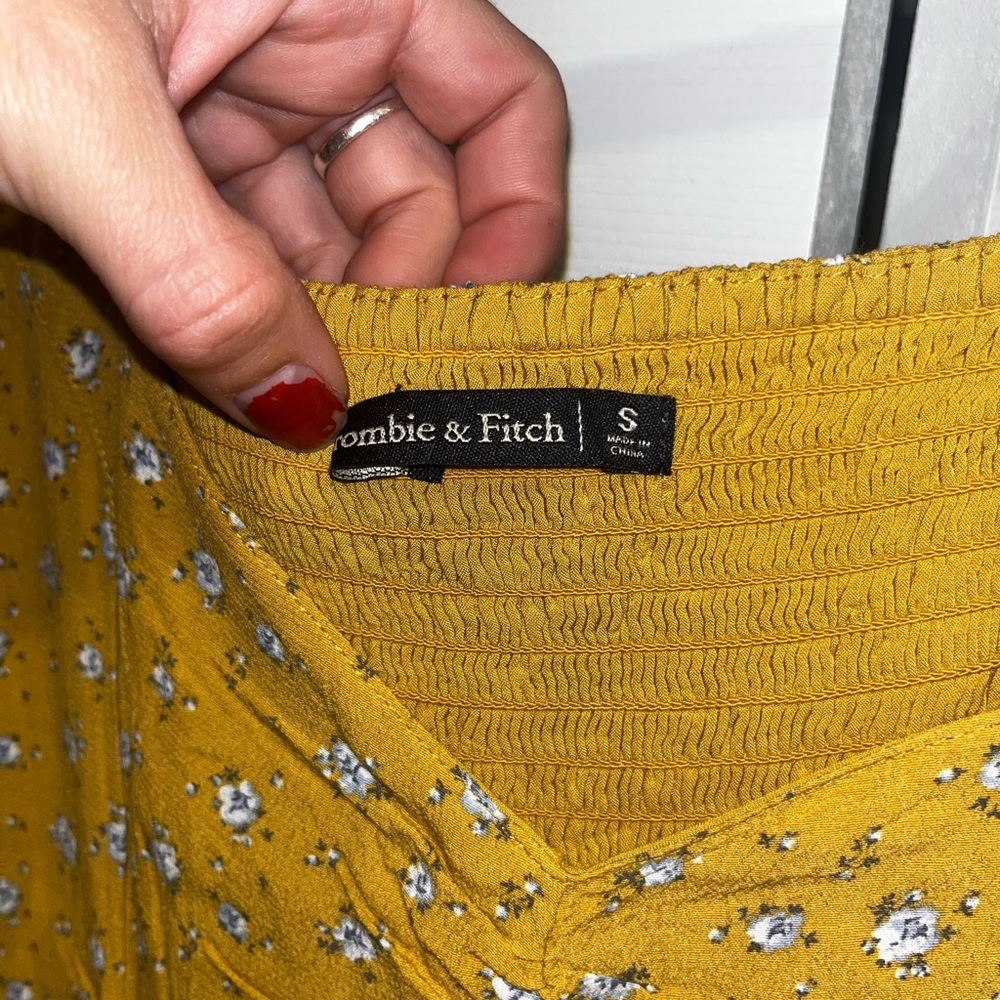 Yellow floral dress Abercrombie